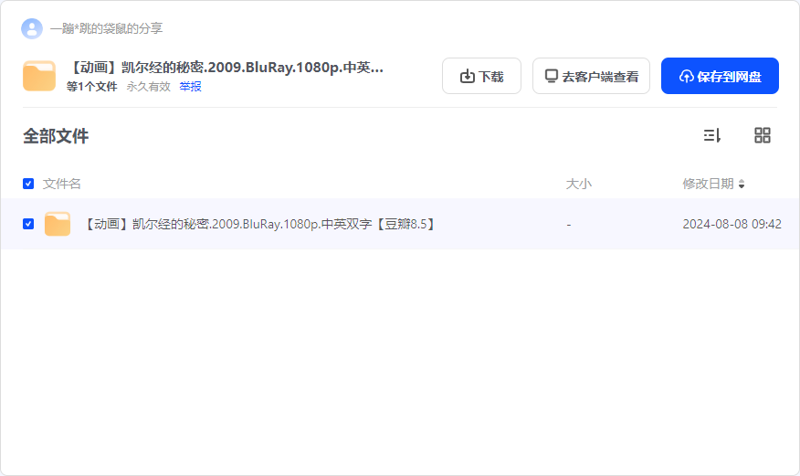 【动画】凯尔经的秘密.2009.BluRay.1080p.中英双字【豆瓣8.5】